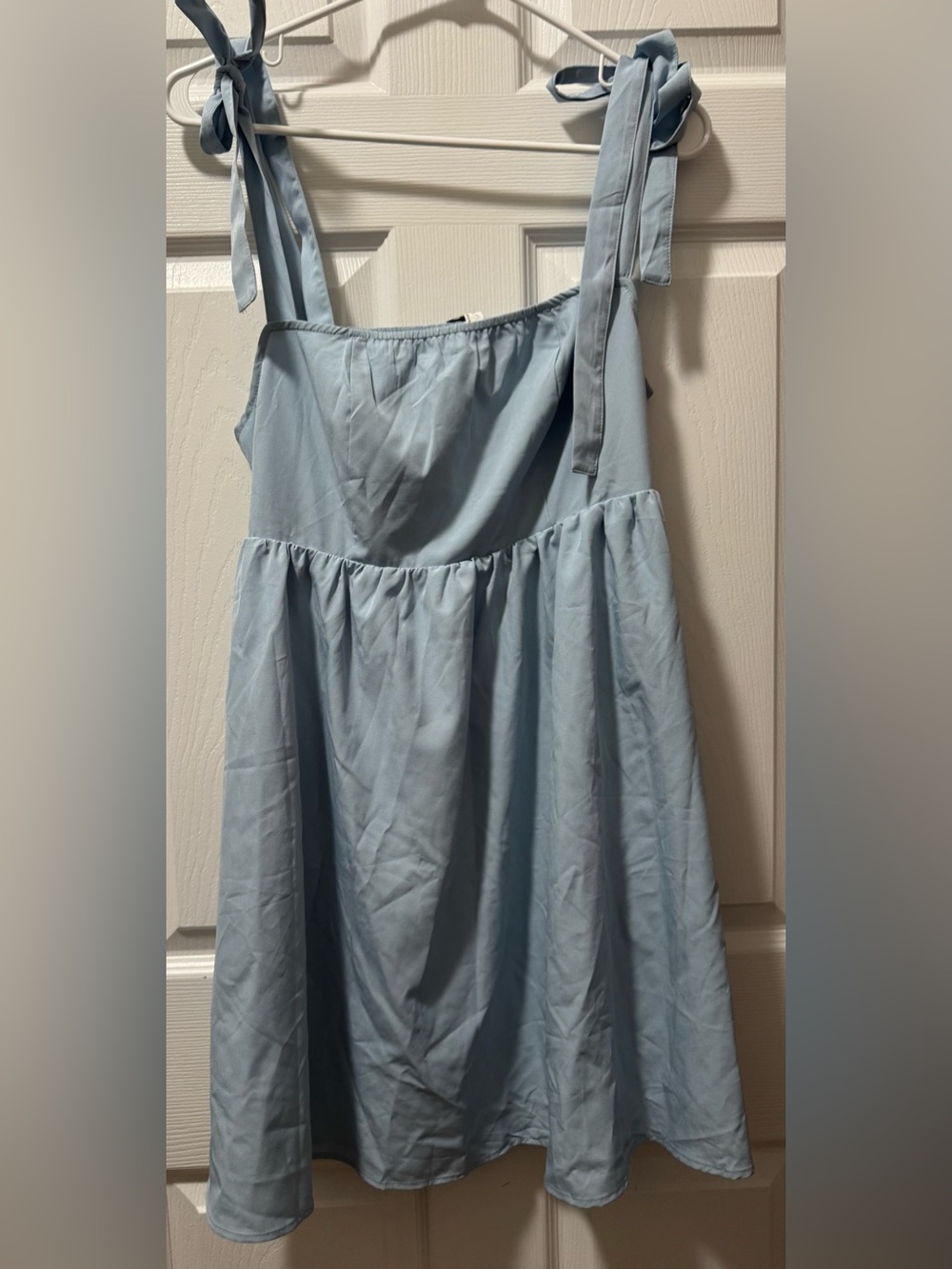 Women’s Light Blue Tie-Strap Dress
